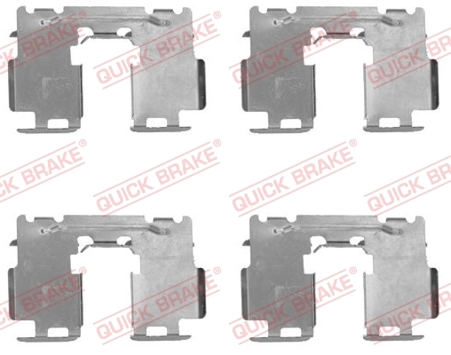 QUICK BRAKE Accessory Kit, disc brake pad 109-1760
