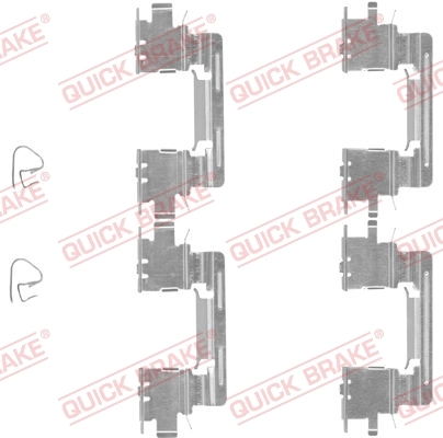 QUICK BRAKE Kit d'accessoires, plaquette de frein à disque 109-1613
