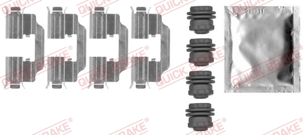 QUICK BRAKE مجموعة الملحقات، قرص بطانة الفرامل 109-0012