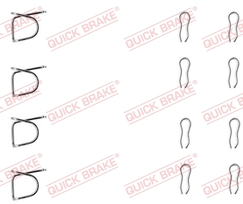 QUICK BRAKE Kit accessori, Pastiglia freno 109-0939
