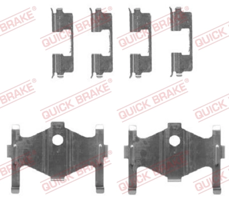 QUICK BRAKE Zubehörsatz, Scheibenbremsbelag 109-1710