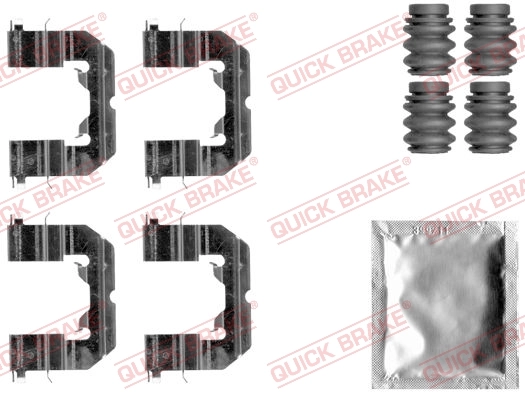 QUICK BRAKE Kit de acessórios, pastilhas de travão 109-1859