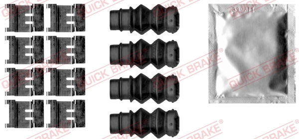 QUICK BRAKE مجموعة الملحقات، قرص بطانة الفرامل 109-1877