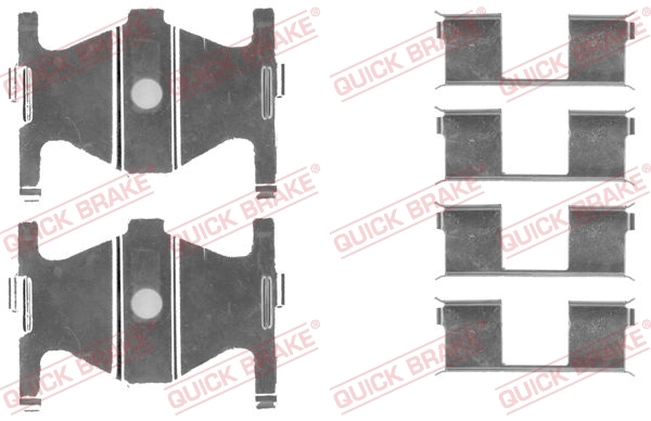 QUICK BRAKE Kit d'accessoires, plaquette de frein à disque 109-1754