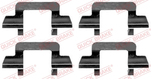QUICK BRAKE Kit d'accessoires, plaquette de frein à disque 109-1243