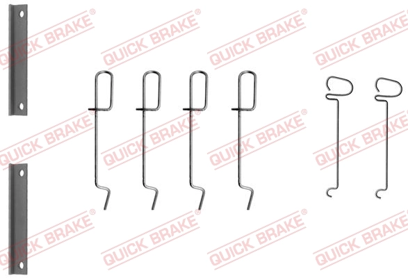 QUICK BRAKE 액세서리 세트, 디스크 브레이크 라이닝 109-1070