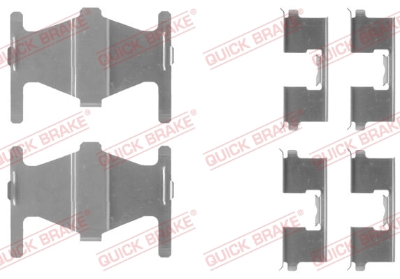 QUICK BRAKE 액세서리 세트, 디스크 브레이크 라이닝 109-1204