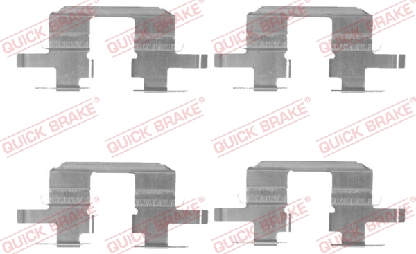 QUICK BRAKE Aksesuar seti, diskli fren balatası 109-1711