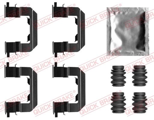 QUICK BRAKE Set Aksesori, Pad Brek Cakera 109-0019