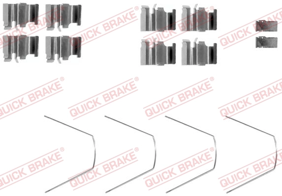 QUICK BRAKE 盘式制动片附件组件 109-1651