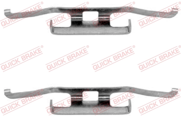 QUICK BRAKE Kit d'accessoires, plaquette de frein à disque 109-1098
