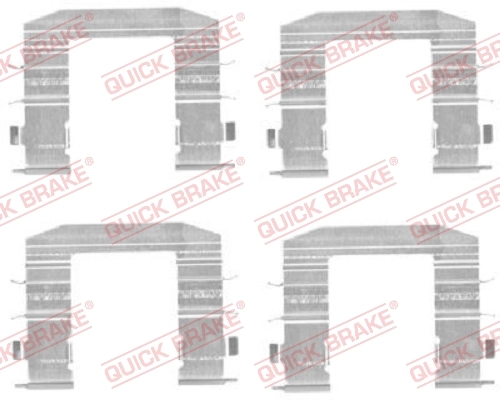 QUICK BRAKE Zubehörsatz, Scheibenbremsbelag 109-1708
