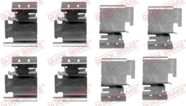 QUICK BRAKE Kit accessori, Pastiglia freno 109-1298