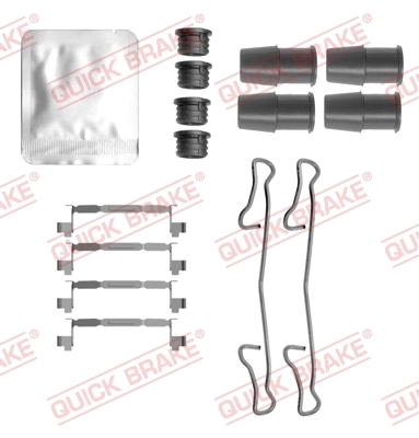 QUICK BRAKE Aksesuar seti, diskli fren balatası 109-0167