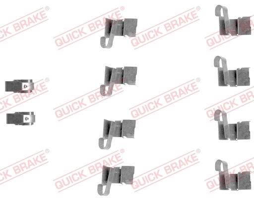 QUICK BRAKE Kit accessori, Pastiglia freno 109-1671