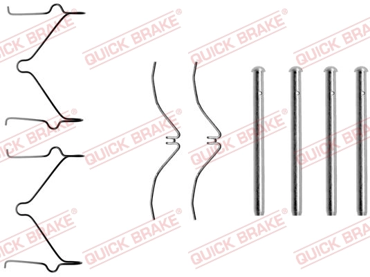 QUICK BRAKE Kit accessori, Pastiglia freno 109-1124