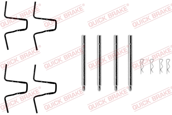 QUICK BRAKE ערכת אביזרים, רפידות דיסק הבלם 109-0978