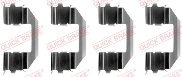 QUICK BRAKE Kit de accesorios, pastillas de frenos 109-1258
