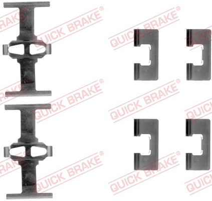 QUICK BRAKE 액세서리 세트, 디스크 브레이크 라이닝 109-1092
