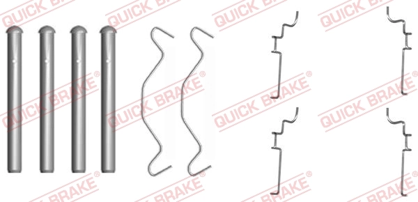 QUICK BRAKE Kit accessori, Pastiglia freno 109-1683