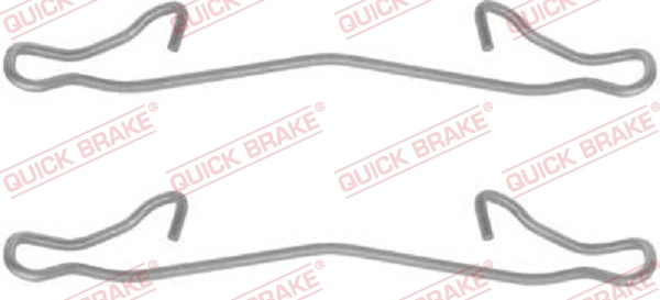 QUICK BRAKE Aksesuar seti, diskli fren balatası 109-1121