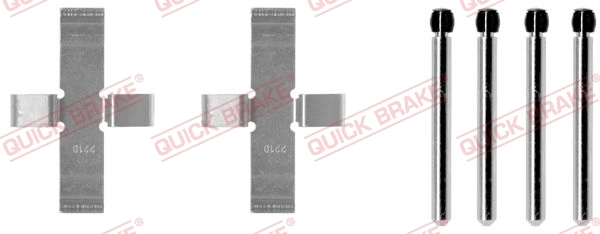 QUICK BRAKE ערכת אביזרים, רפידות דיסק הבלם 109-0902