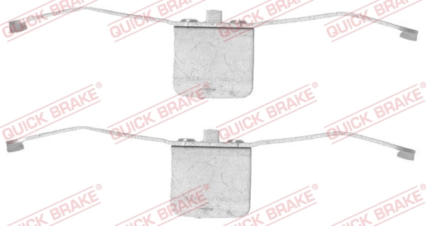 QUICK BRAKE مجموعة الملحقات، قرص بطانة الفرامل 109-1639