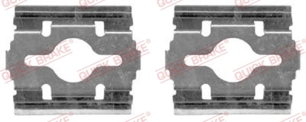 QUICK BRAKE Aksesuar seti, diskli fren balatası 109-1657
