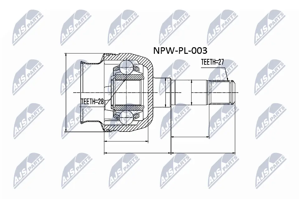 NTY Mafsal seti, tahrik mili NPW-PL-003