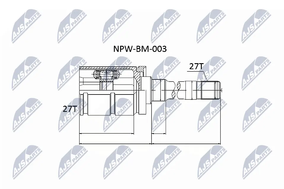 NTY 조인트 세트, 구동축 NPW-BM-003