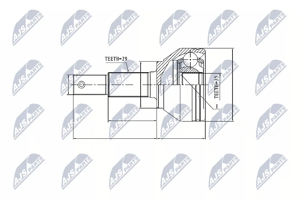 NTY Gelenksatz, Antriebswelle NPZ-NS-084