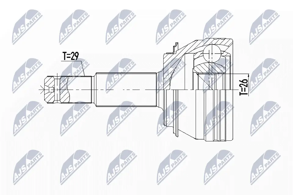 NTY Kit giunti, Semiasse NPZ-NS-092