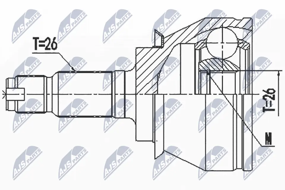 NTY 조인트 세트, 구동축 NPZ-BM-020