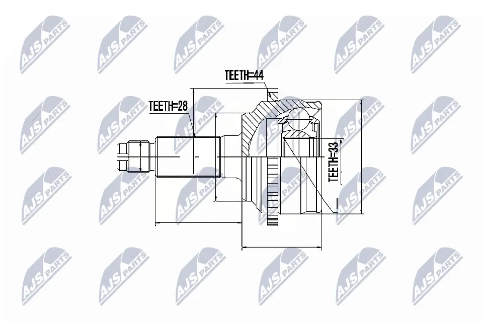 NTY Kit giunti, Semiasse NPZ-MZ-054