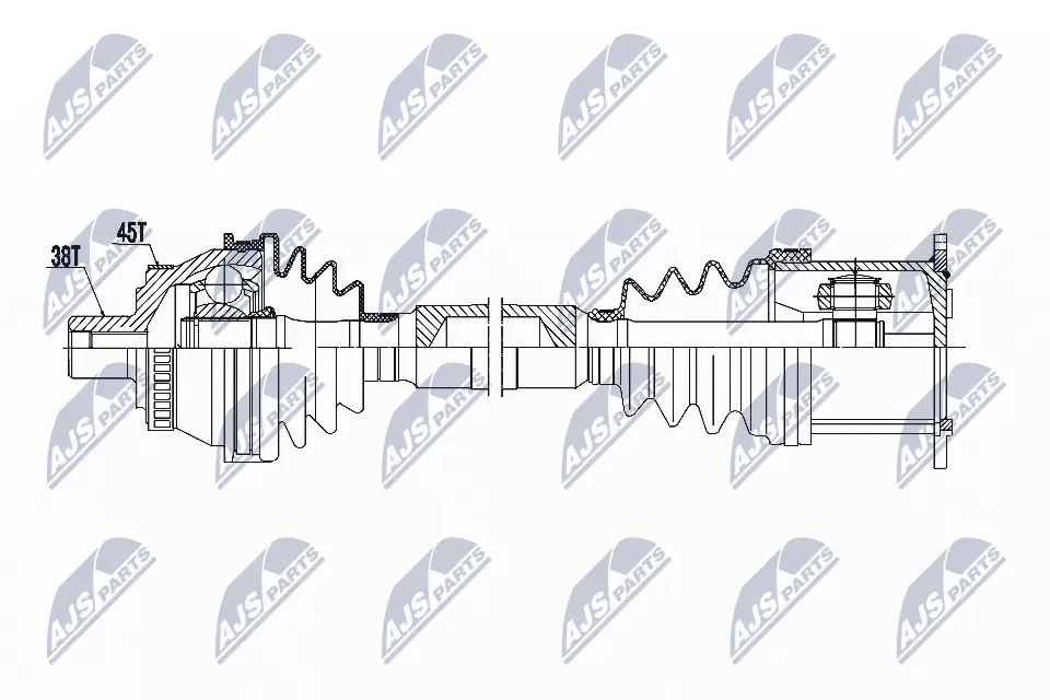 NTY Albero motore/Semiasse NPW-AU-006