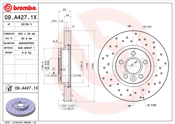BREMBO 09.A427.1X