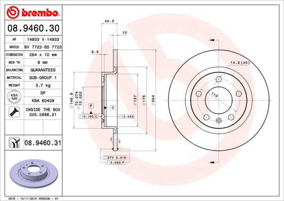 BREMBO 08.9460.31