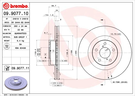 BREMBO 09.9077.11