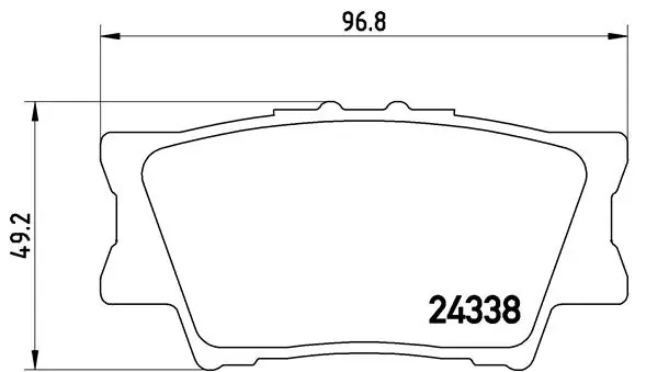 BREMBO Set Pad Brek, Brek Piring P 83 089