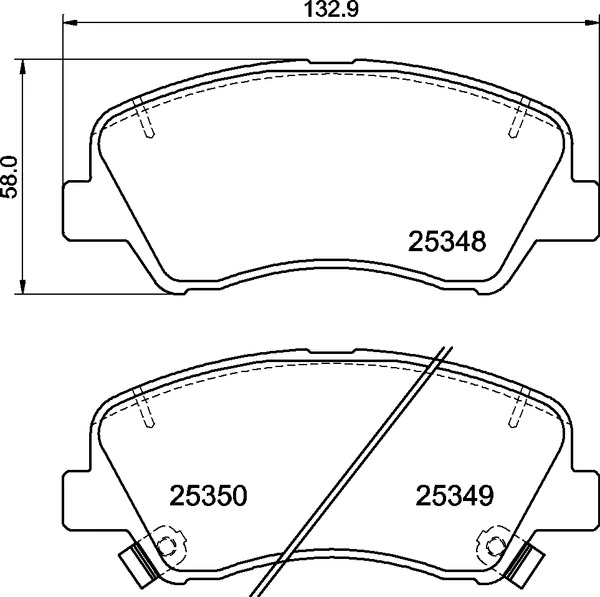 BREMBO Bremsbelagsatz, Scheibenbremse P 30 122