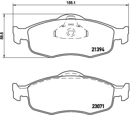 BREMBO Fren balata seti, diskli fren P 24 037
