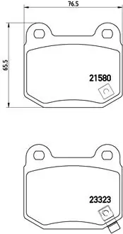 BREMBO Set Pad Brek, Brek Piring P 56 048