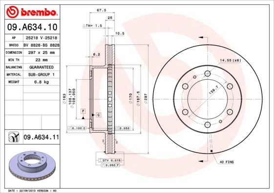 BREMBO 09.A634.11