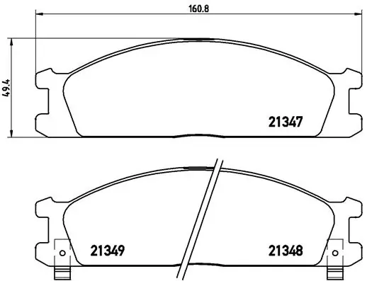 BREMBO Комплект тормозных колодок, дисковый тормоз P 24 026