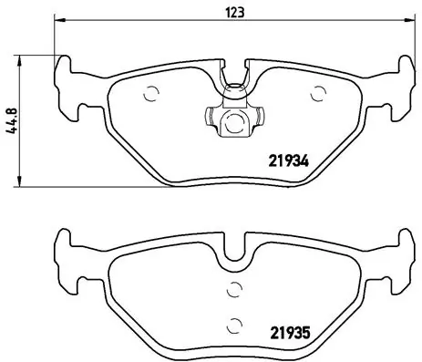 BREMBO Kit pastiglie freno, Freno a disco P 71 006