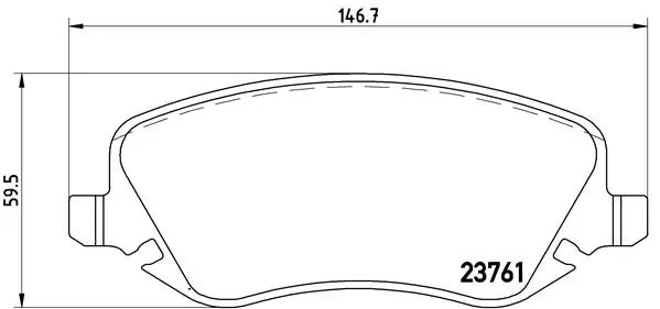 BREMBO 브레이크 패드 세트, 디스크 브레이크 P 23 088