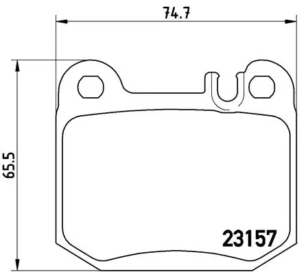 BREMBO Set bantalan rem, rem cakram P 50 043
