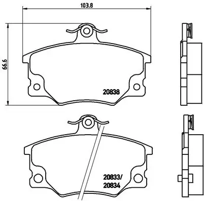 BREMBO Fren balata seti, diskli fren P 23 017