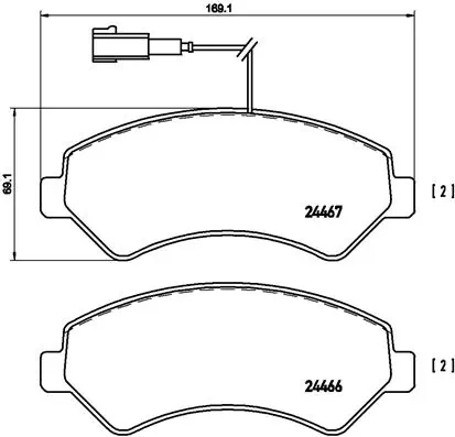 BREMBO 刹车片 P 23 136