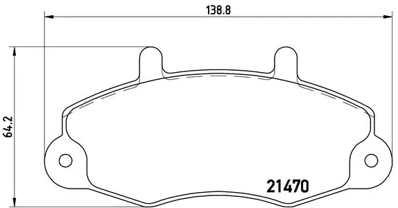 BREMBO Fren balata seti, diskli fren P 24 049